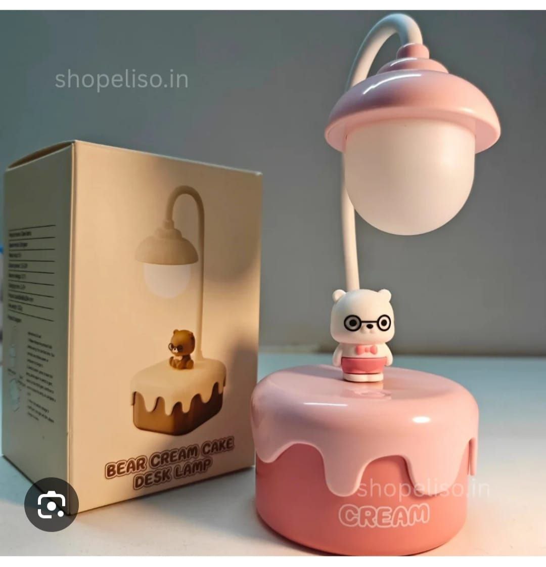 Cream cake table lamp